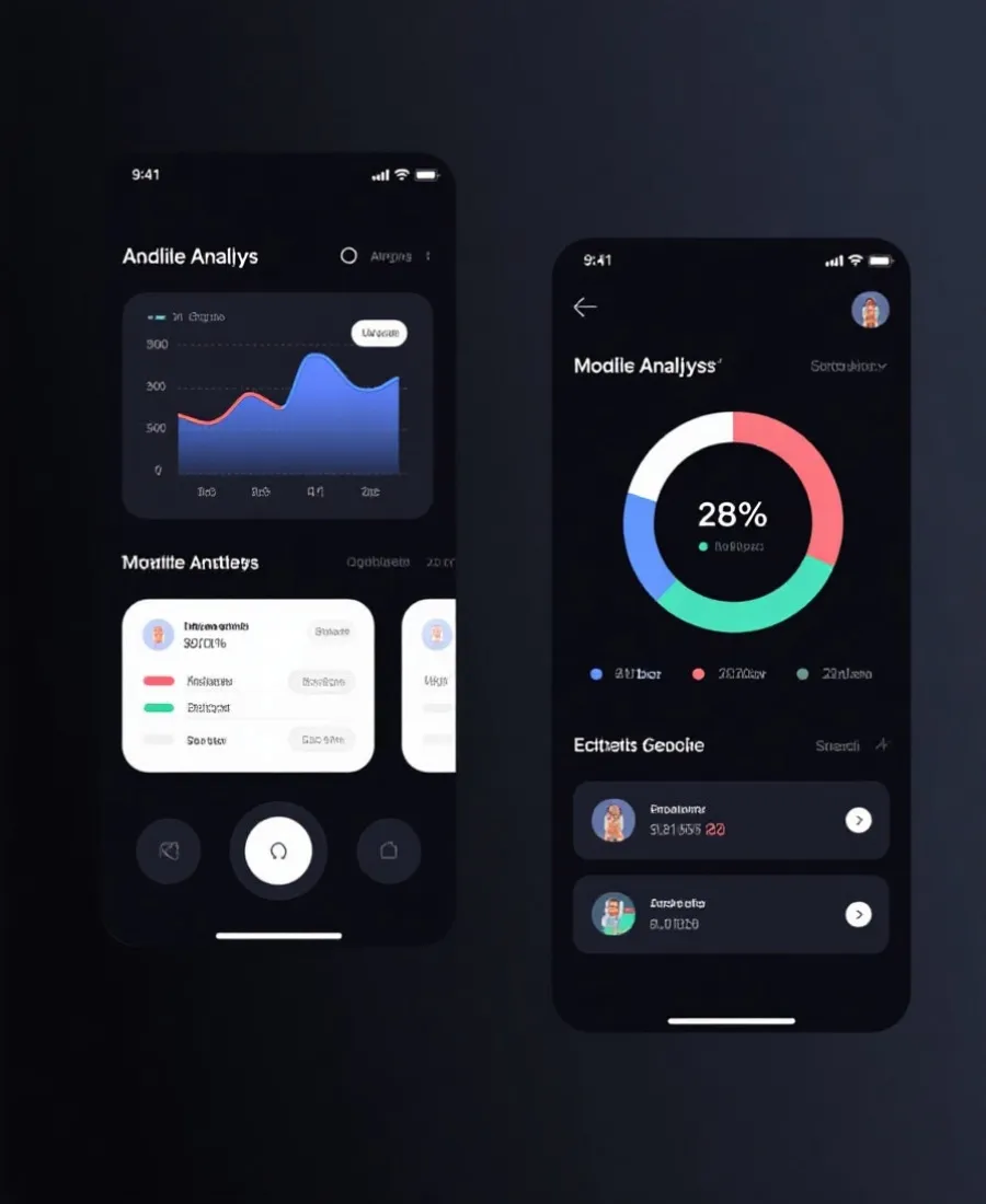 移动端数据与通知功能示意
